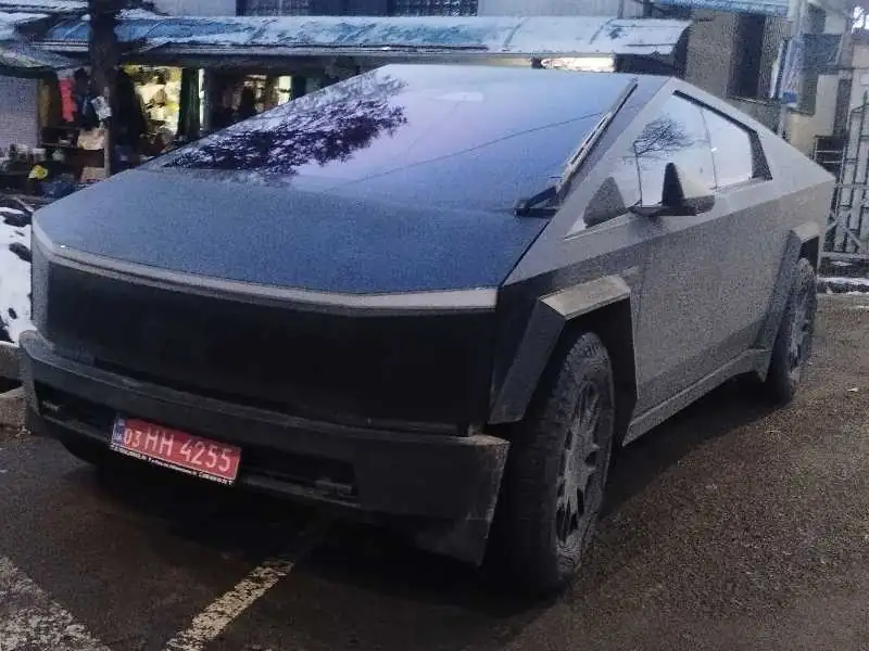 Tesla Cybertruck (2021) spotted in Nemovychi, Ukraine