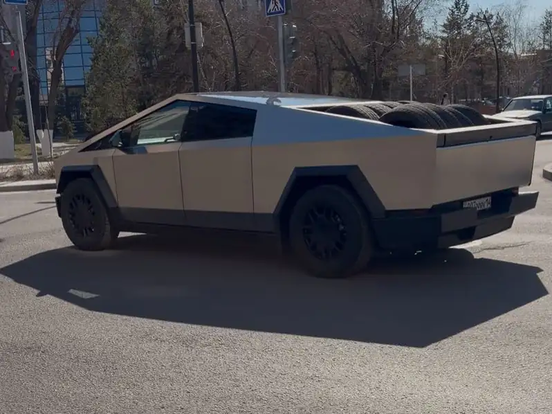 Tesla Cybertruck (2023) spotted in Pavlodar, Kazakhstan