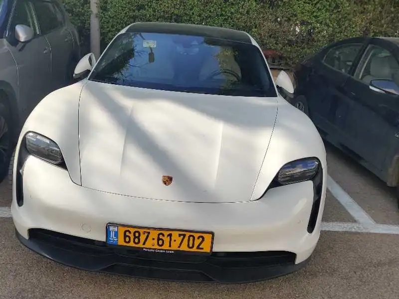 Porsche Taycan (2021) spotted in Hadera, Israel