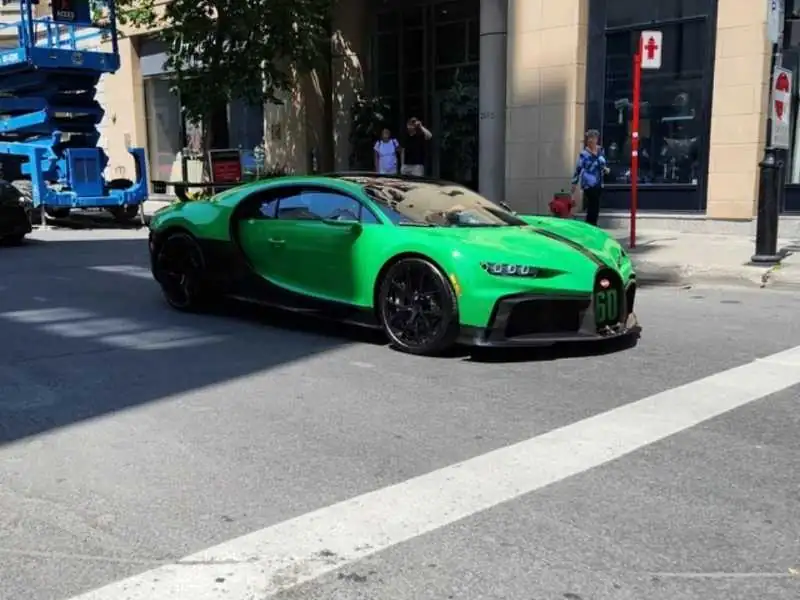 Bugatti Chiron (2021) spotted in Skopje, North Macedonia