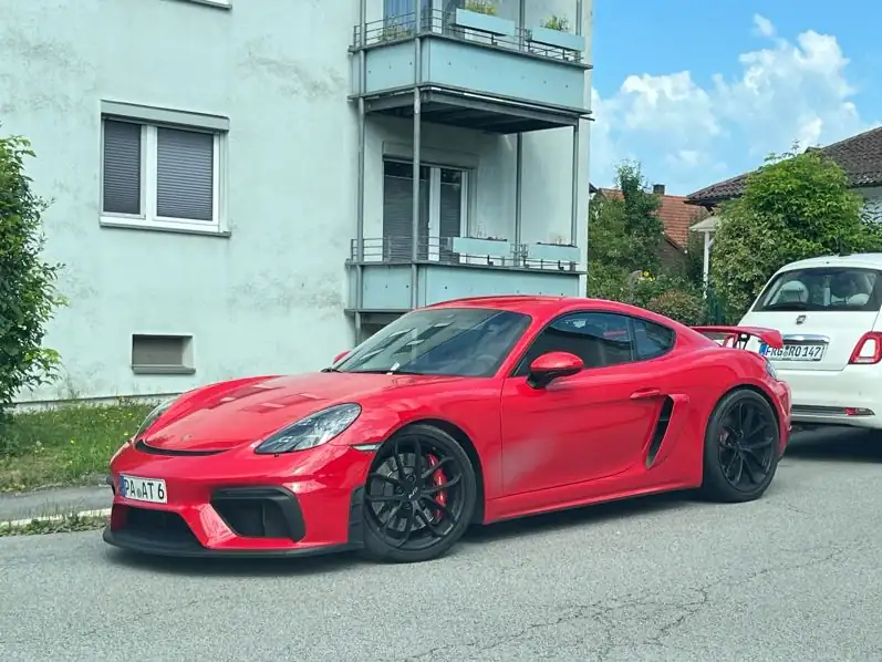 Porsche Cayman GT4 (2022) spotted in Passau, Germany
