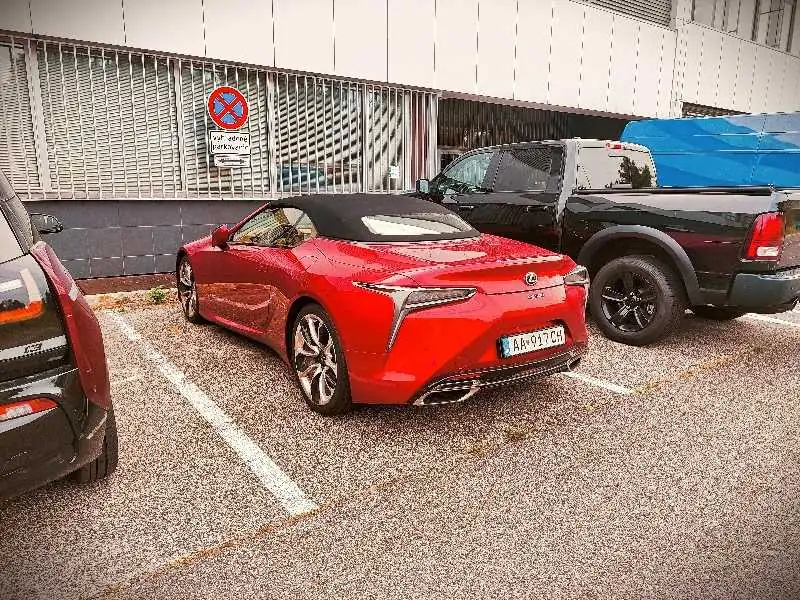 Lexus LC Convertible (2021) spotted in Bratislava, Slovakia
