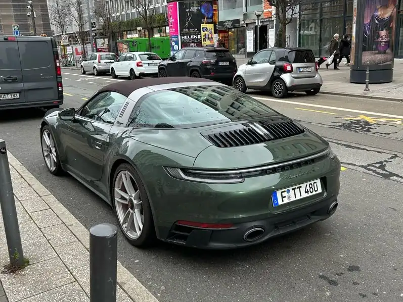 Porsche 911 Targa (2022) spotted in Frankfurt am Main, Germany