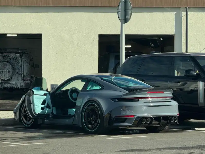 Porsche 911 Turbo S (2023) spotted in Istra, Russia