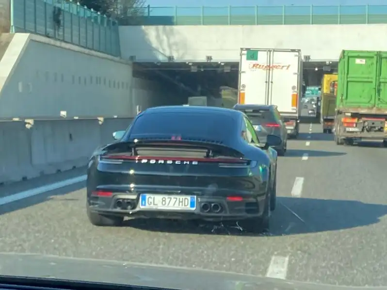 Porsche 911 (2021) spotted in Milan, Italy