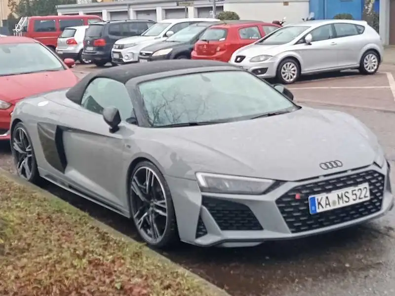 Audi R8 Spyder (2020) spotted in Karlsruhe, Germany
