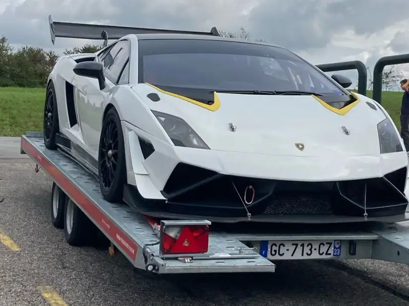 Lamborghini Gallardo LP570-4 Super Trofeo Stradale (2013) spotted in Vejle, Denmark