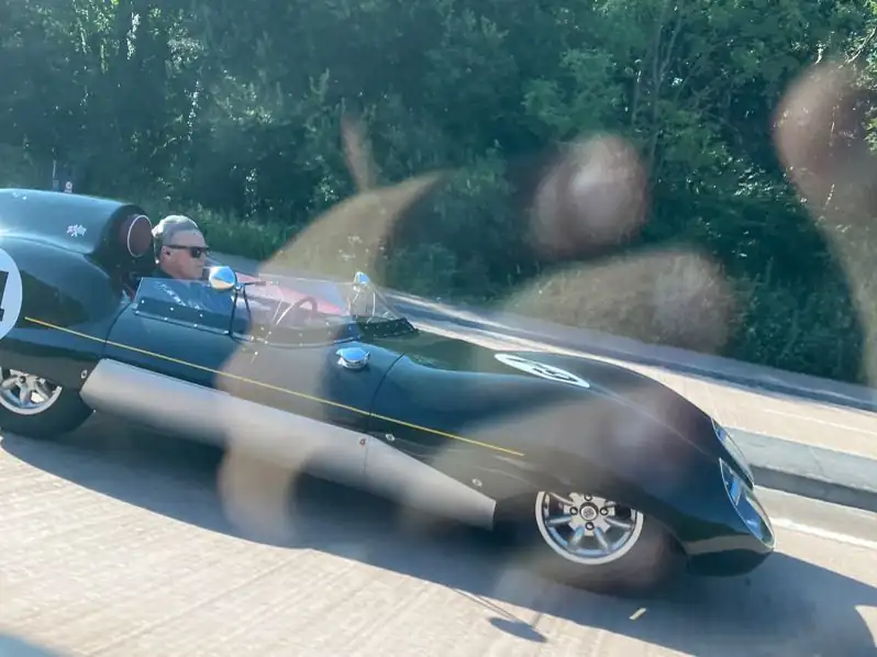 Jaguar D-Type (1954) spotted in Kortrijk, Belgium