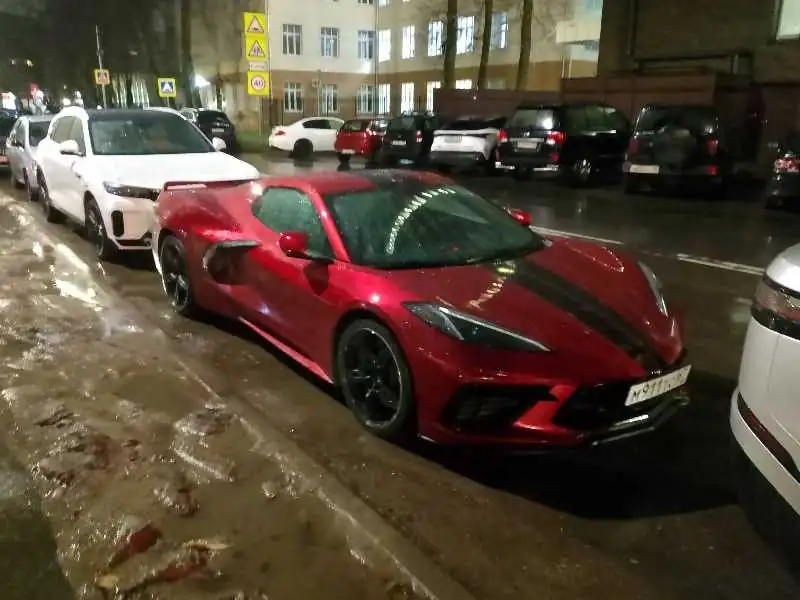 Chevrolet Corvette spotted in Smolensk