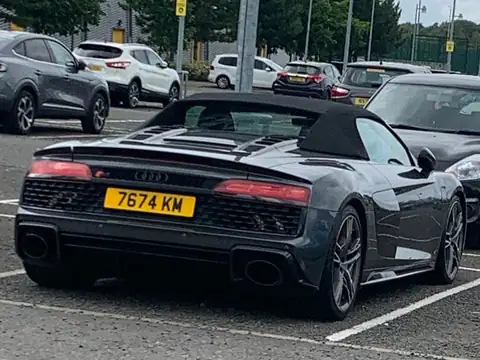 Audi R8 Spyder spotted in Glasgow