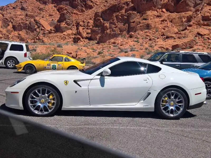 Ferrari 599 GTB Fiorano (2011) spotted in Death Valley, United States
