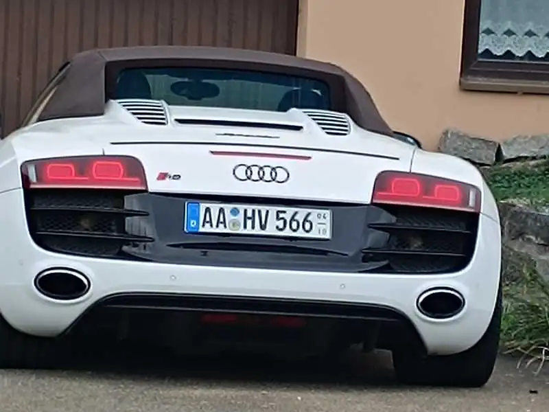 Audi R8 Spyder spotted in Aalen