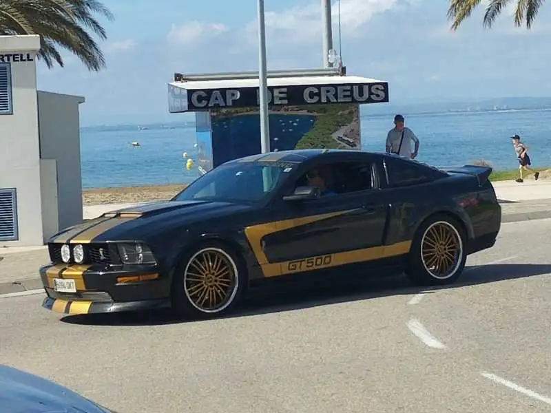 Ford Mustang GT500 (2007) spotted in Roses, Spain