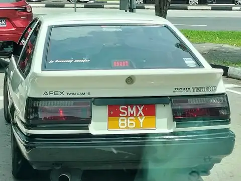 Toyota Sprinter Trueno (1985) spotted in Singapore, Singapore