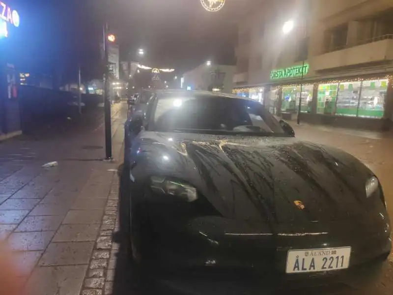 Porsche Taycan (2020) spotted in Mariehamn, Aland Islands