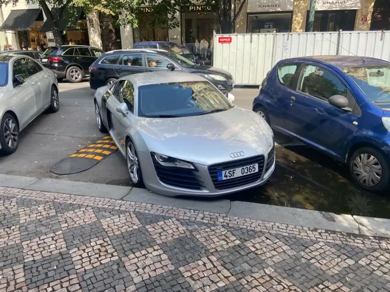 Audi R8 spotted in Prague