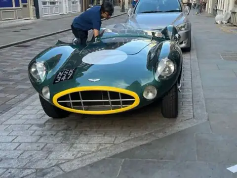 Aston Martin DBR1 (1956) spotted in Helechosa, Spain