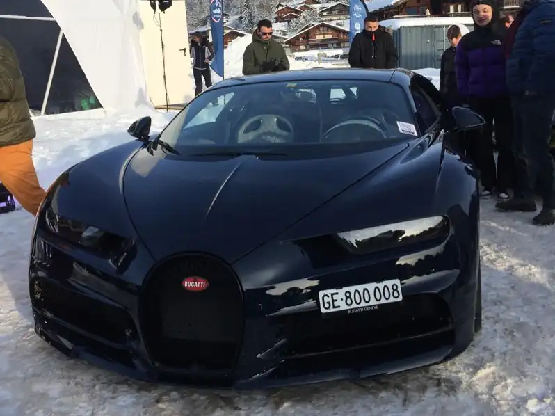 Bugatti Chiron (2017) spotted in Passy, France