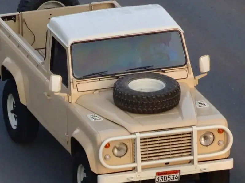 Land Rover Defender (1984) spotted in Al Muharraq, Bahrain