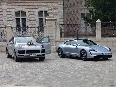 Porsche Taycan (2022) spotted in Orléans, France