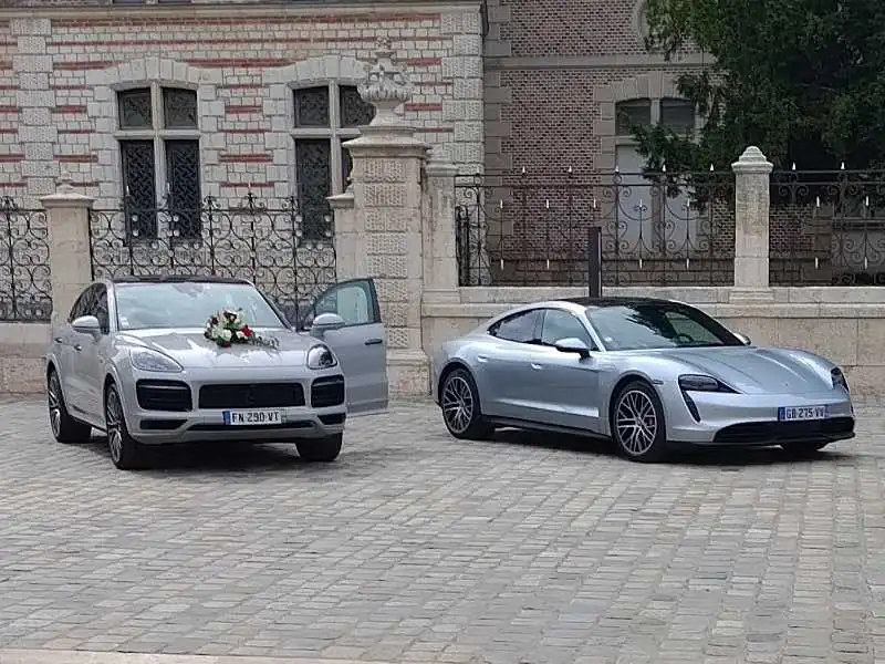 Porsche Taycan (2022) spotted in Orléans, France