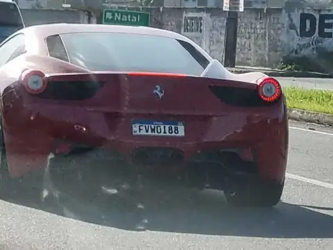 Ferrari 458 Italia (2010) spotted in Angicos, Brazil