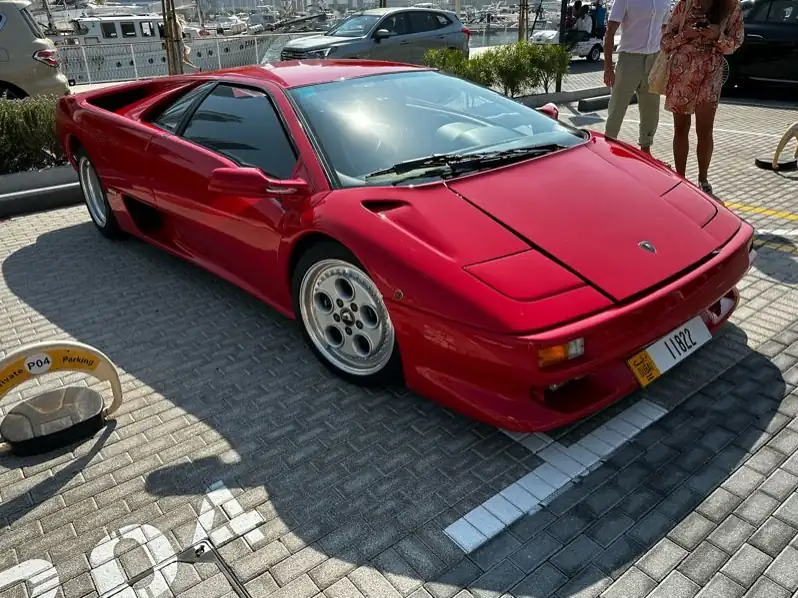 Lamborghini Diablo (1990) spotted in Dubai, United Arab Emirates