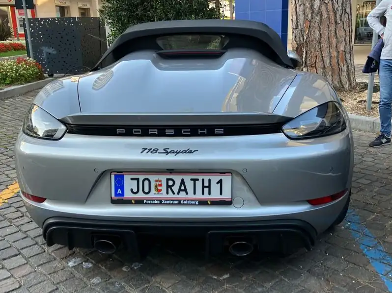 Porsche 718 Spyder (2021) spotted in Lignano Sabbiadoro, Italy
