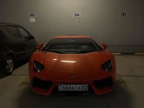Lamborghini Aventador (2011) spotted in Almaty, Kazakhstan