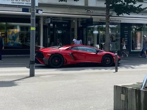 Lamborghini Aventador spotted in Spiez