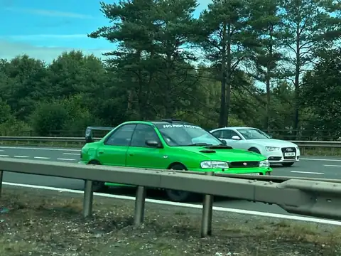Subaru Impreza (1999) spotted in Rugby, United Kingdom
