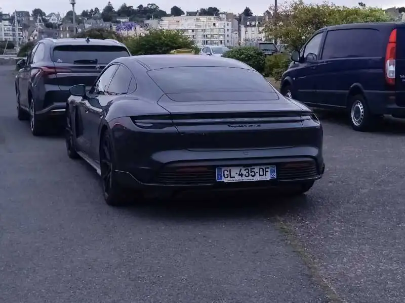 Porsche Taycan Turbo S spotted in Saint-Brieuc