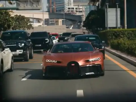 Bugatti Chiron spotted in Dubai