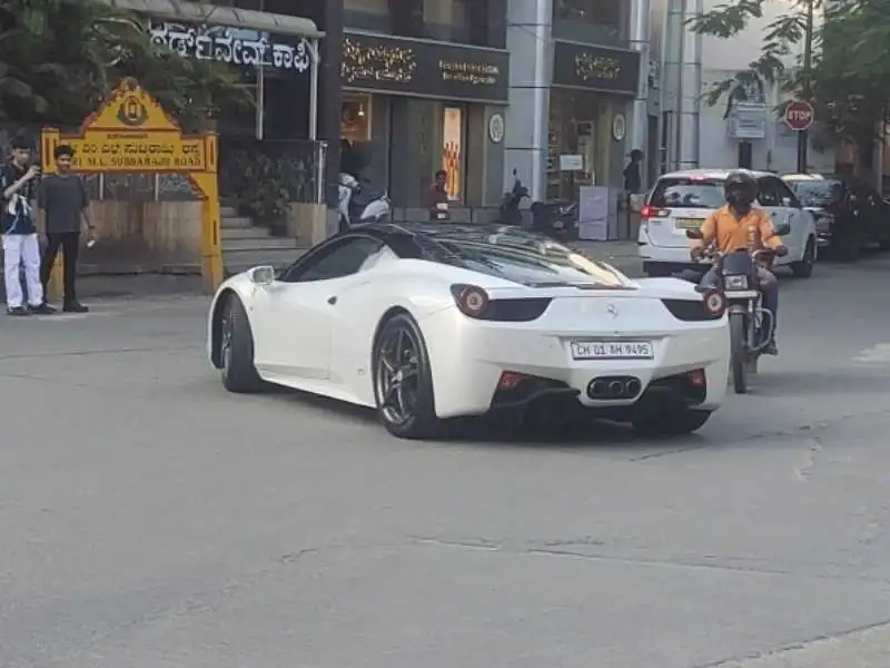 Ferrari 458 Spider (2015) spotted in Bengaluru, India