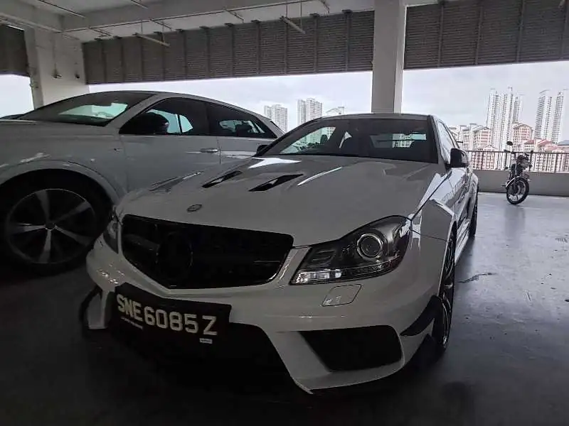 Mercedes-Benz C63 AMG Black Series (2012) spotted in Singapore, Singapore