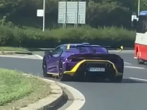 Lamborghini Sian spotted in Domažlice