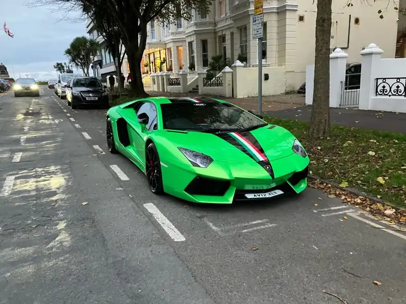 Lamborghini Aventador spotted in Eastbourne