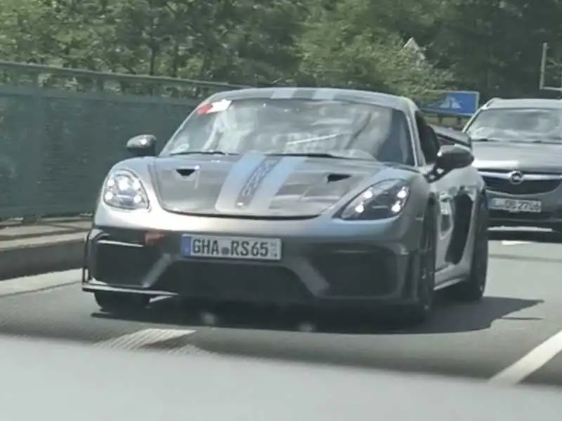 Porsche 718 Cayman GT4 RS (2022) spotted in Leipzig, Germany