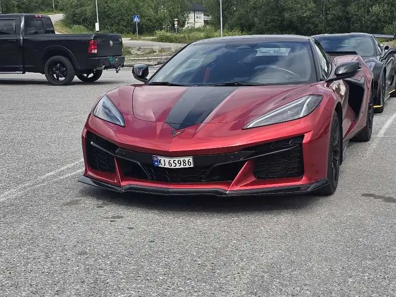 Chevrolet Corvette Z06 (2023) spotted in Bjørnevatn, Norway