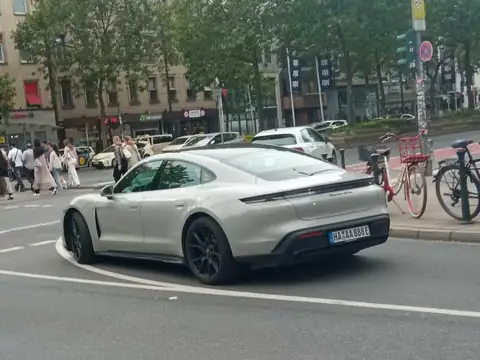 Porsche Taycan S (2022) spotted in Düsseldorf, Germany