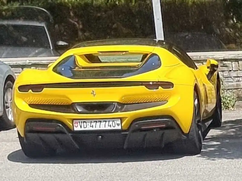 Ferrari F8 Tributo (2021) spotted in Sankt Anton im Montafon, Austria
