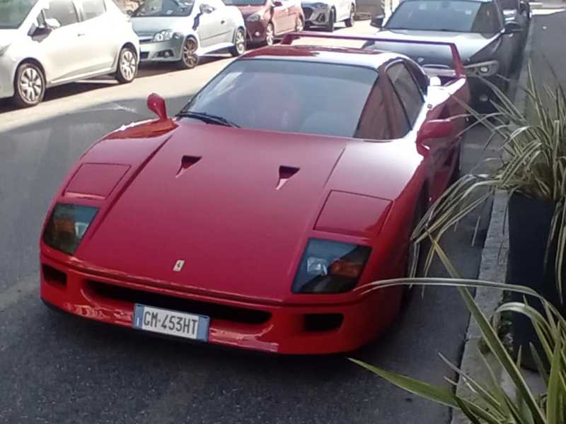 Ferrari F40 spotted in Novara