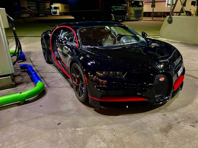 Bugatti Chiron spotted in Grythyttan