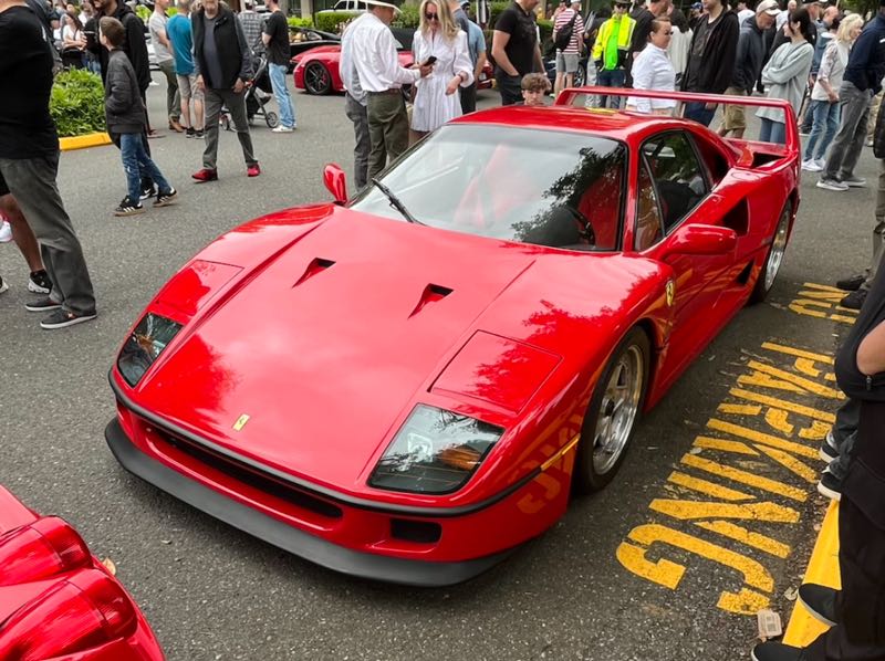Ferrari F40 spotted in Bellevue