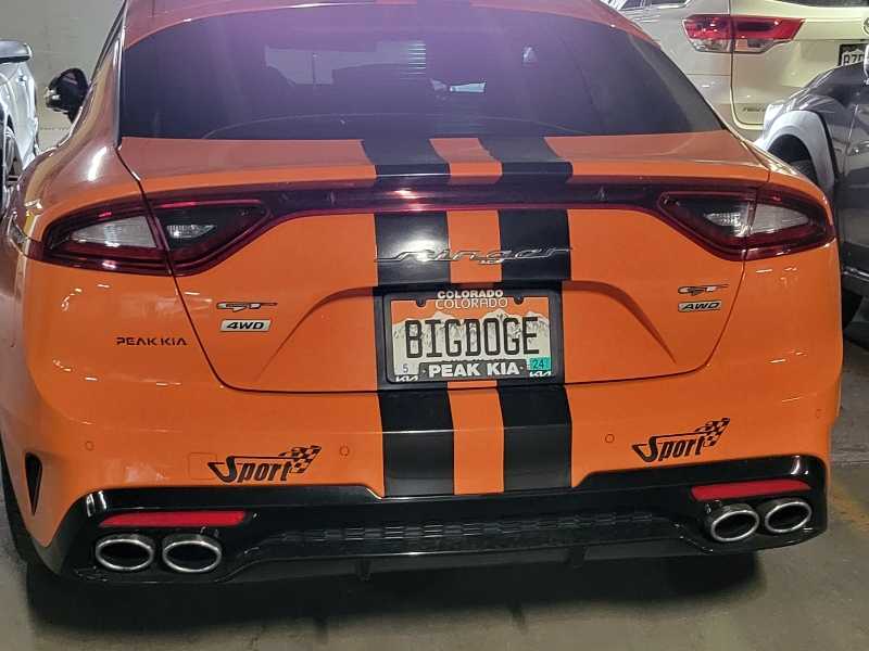 Kia Stinger GT spotted in Edwards