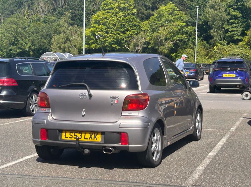 Toyota Yaris (2003) spotted in Hastings, United Kingdom