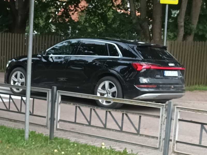 Audi e-tron spotted in Kuldīga