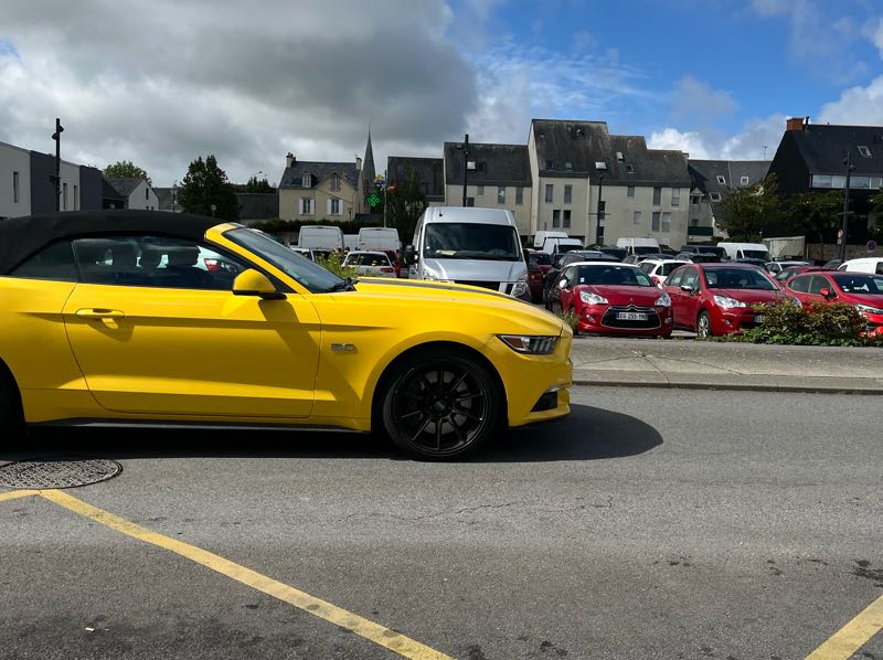 Ford Mustang GT Convertible spotted in Saint-Nazaire