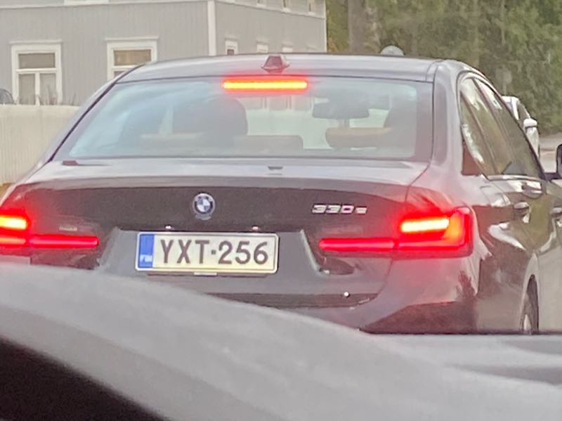 BMW 330e spotted in Kokkola