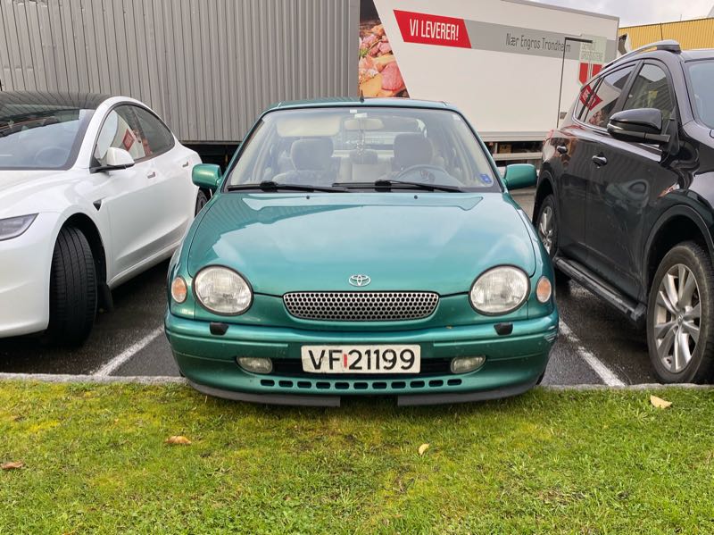 Toyota Corolla (1999) spotted in Trondheim, Norway